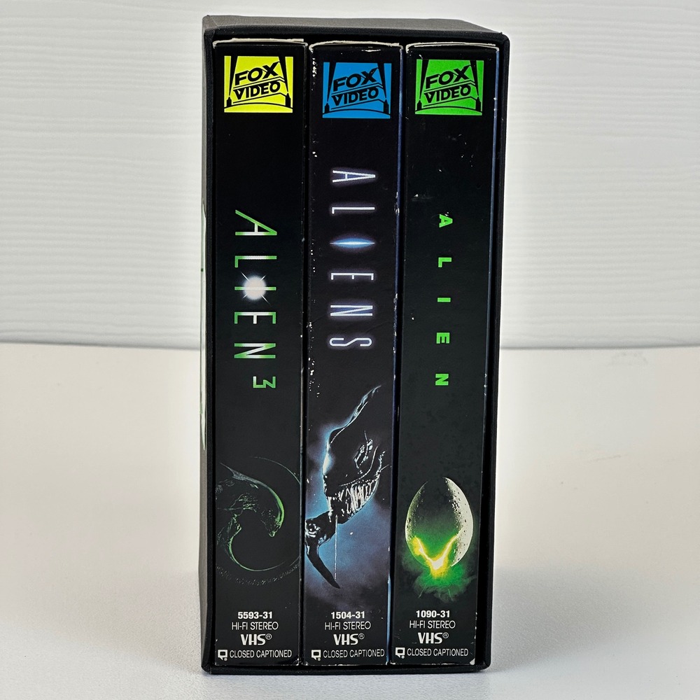 Alien Trilogy VHS Box Set Fox Video Alien Aliens Alien 3 Sigourney Weaver Sci-Fi